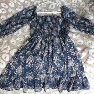 Blue floral dress never worn